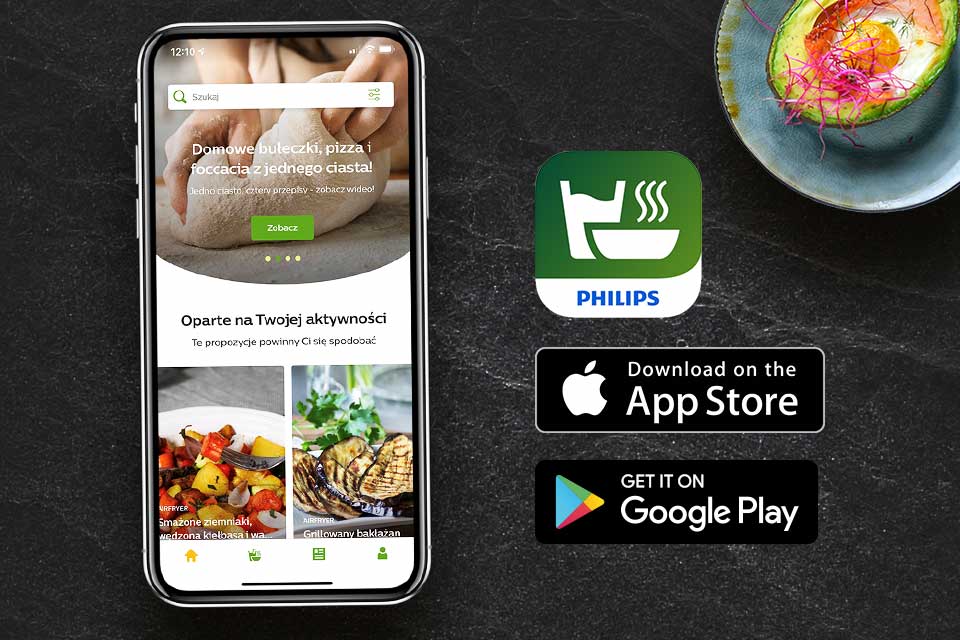Philips W aplikacji NutriU znajdziesz: