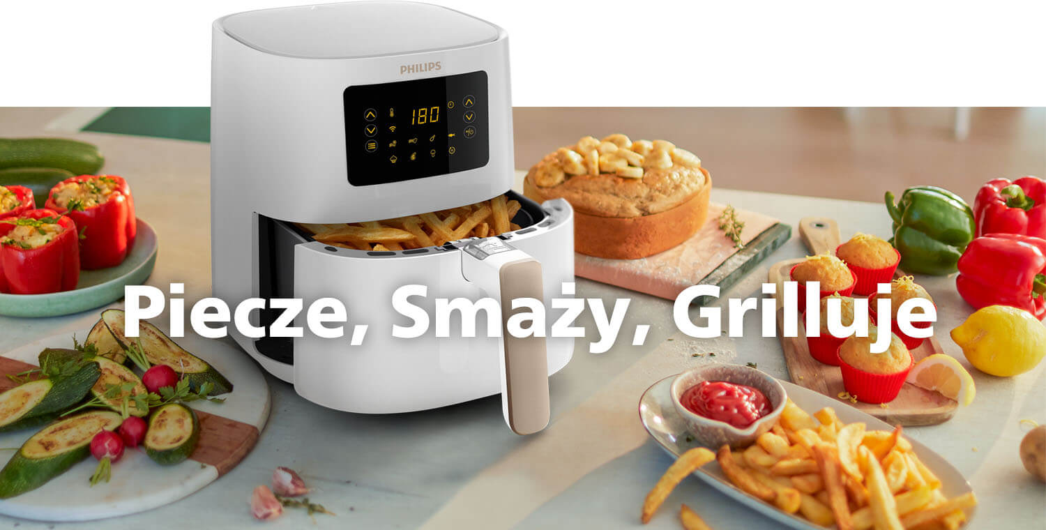 Wszechstronny Philips Ovi HD9255/30 ułatwia codzienne przyrządzanie pieczonych i smażonych posiłków Wszechstronny Philips Ovi HD9255/30 ułatwia codzienne przyrządzanie pieczonych i smażonych posiłków